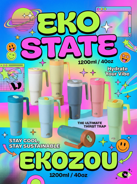 💧 EKO State Tumbler: Hydration Just Got a Glow-Up